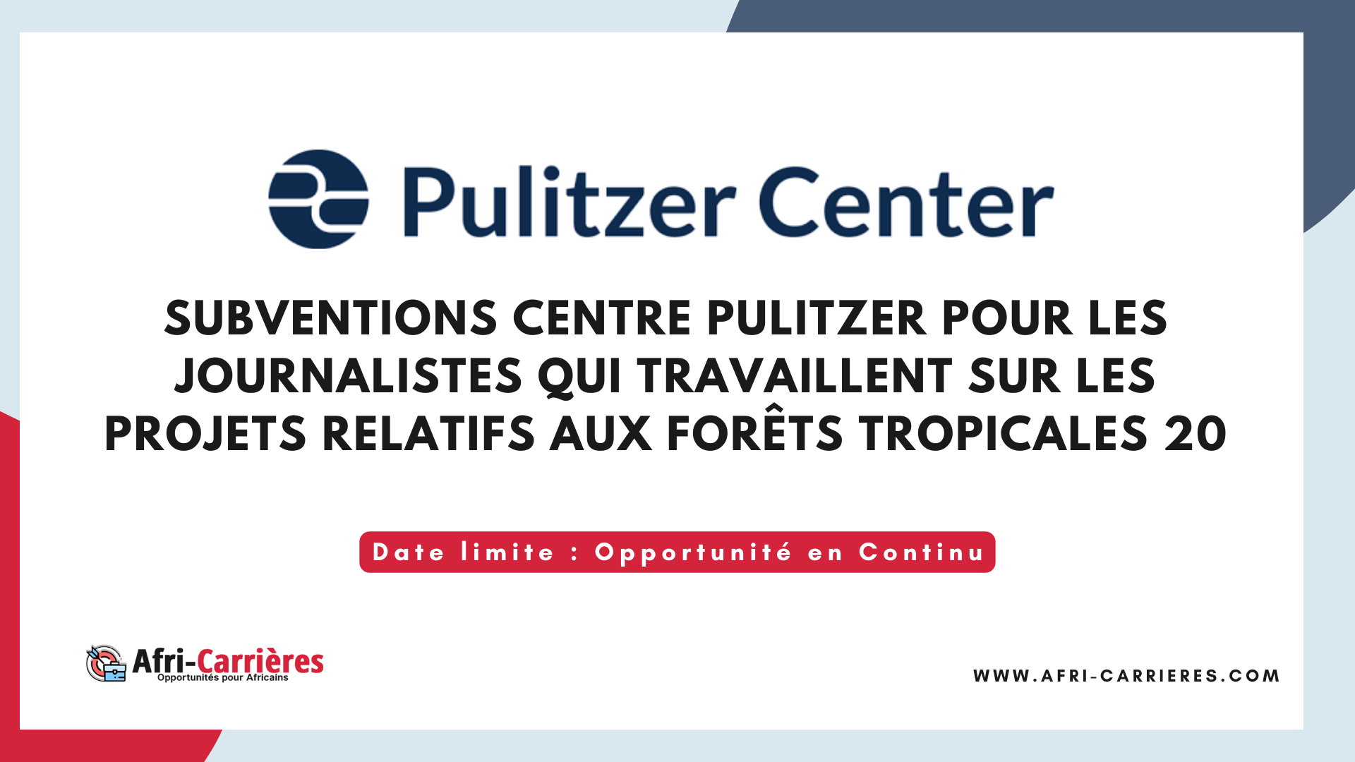 Subventions Centre Pulitzer