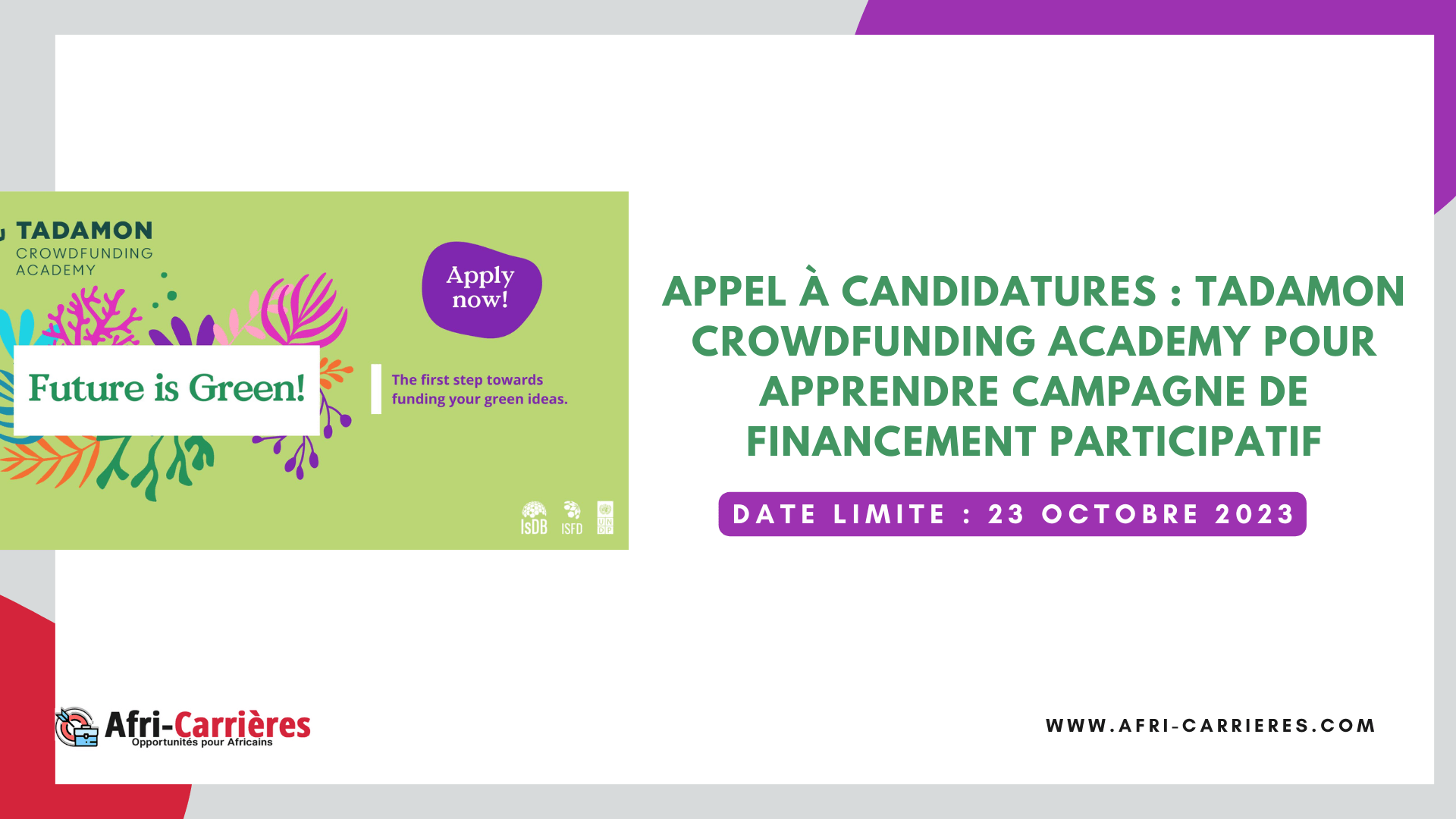Tadamon Crowdfunding Academy