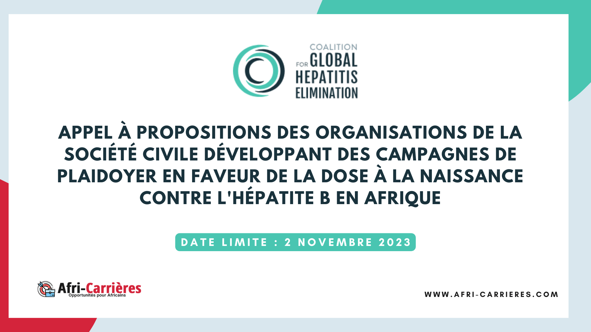appel à propositions de financement