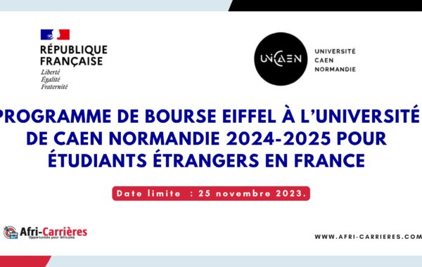 bourse Eiffel Universite Caen Normandie 1