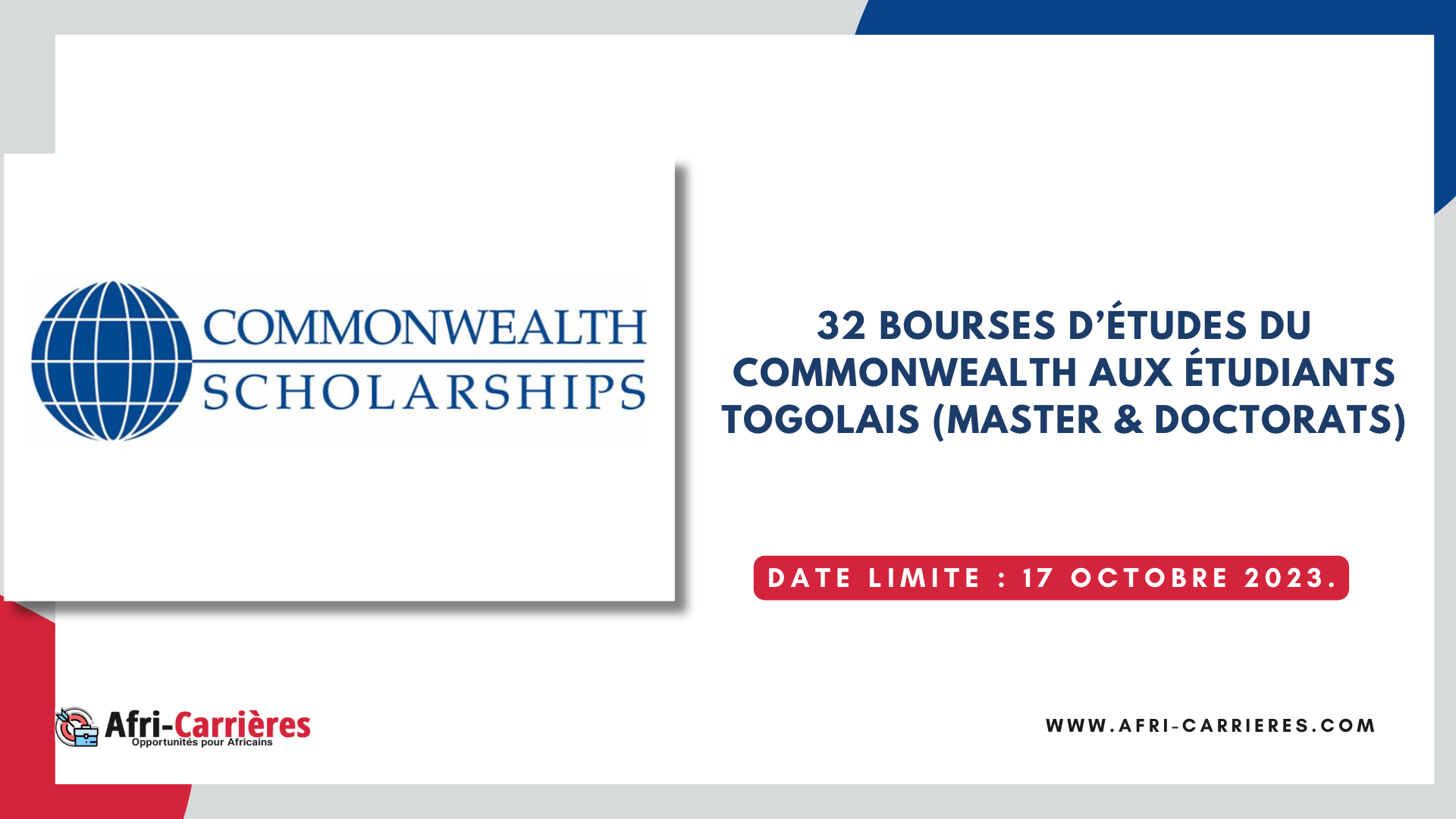 bourses d’études du Commonwealth