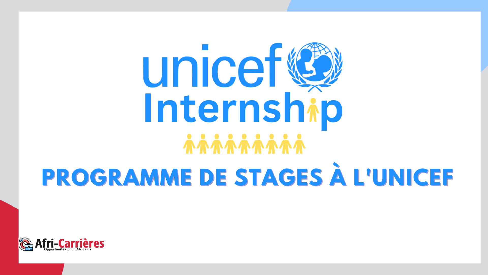 programme de stages de l'UNICEF
