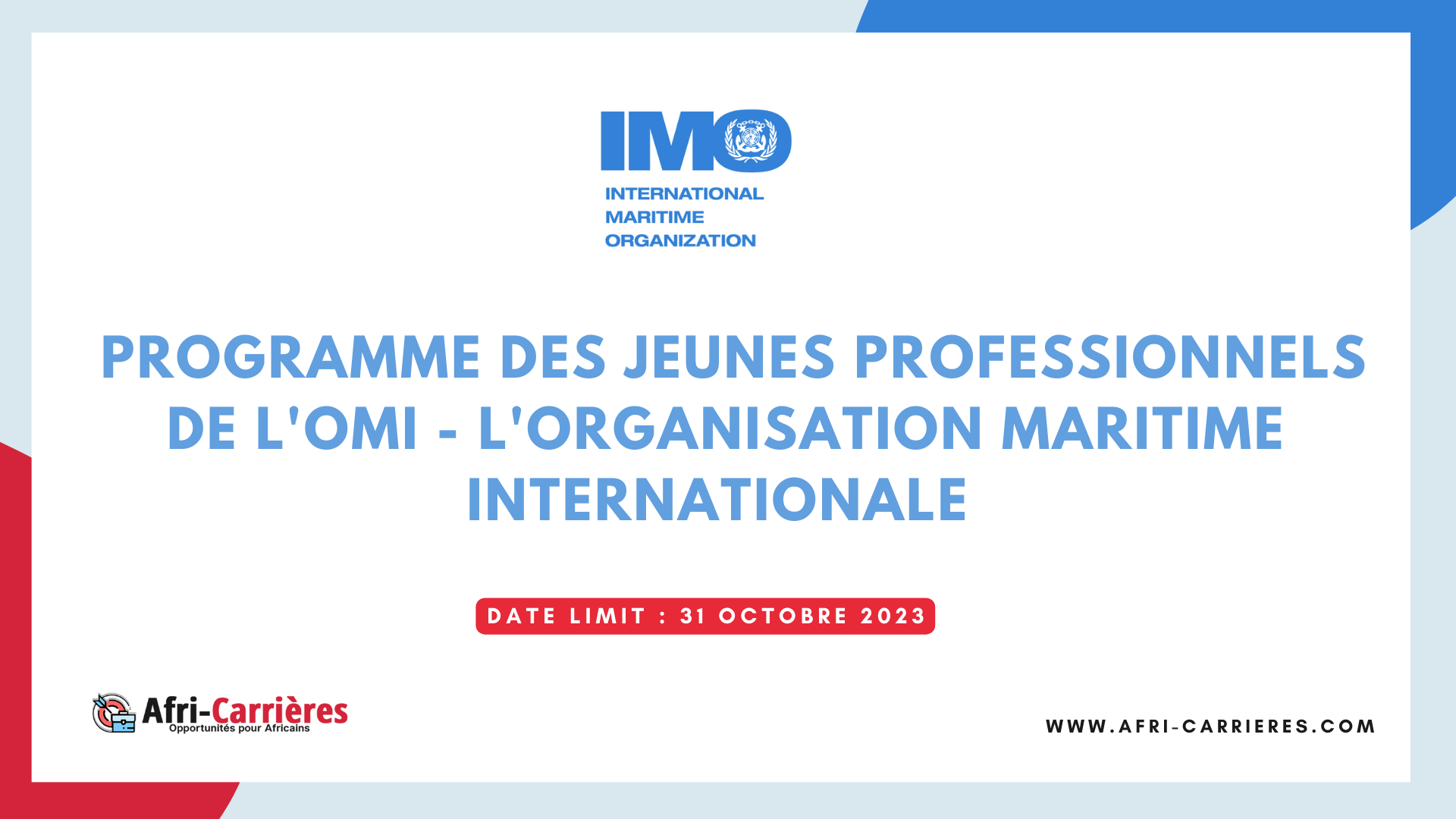 programme des jeunes professionnels de l'OMI