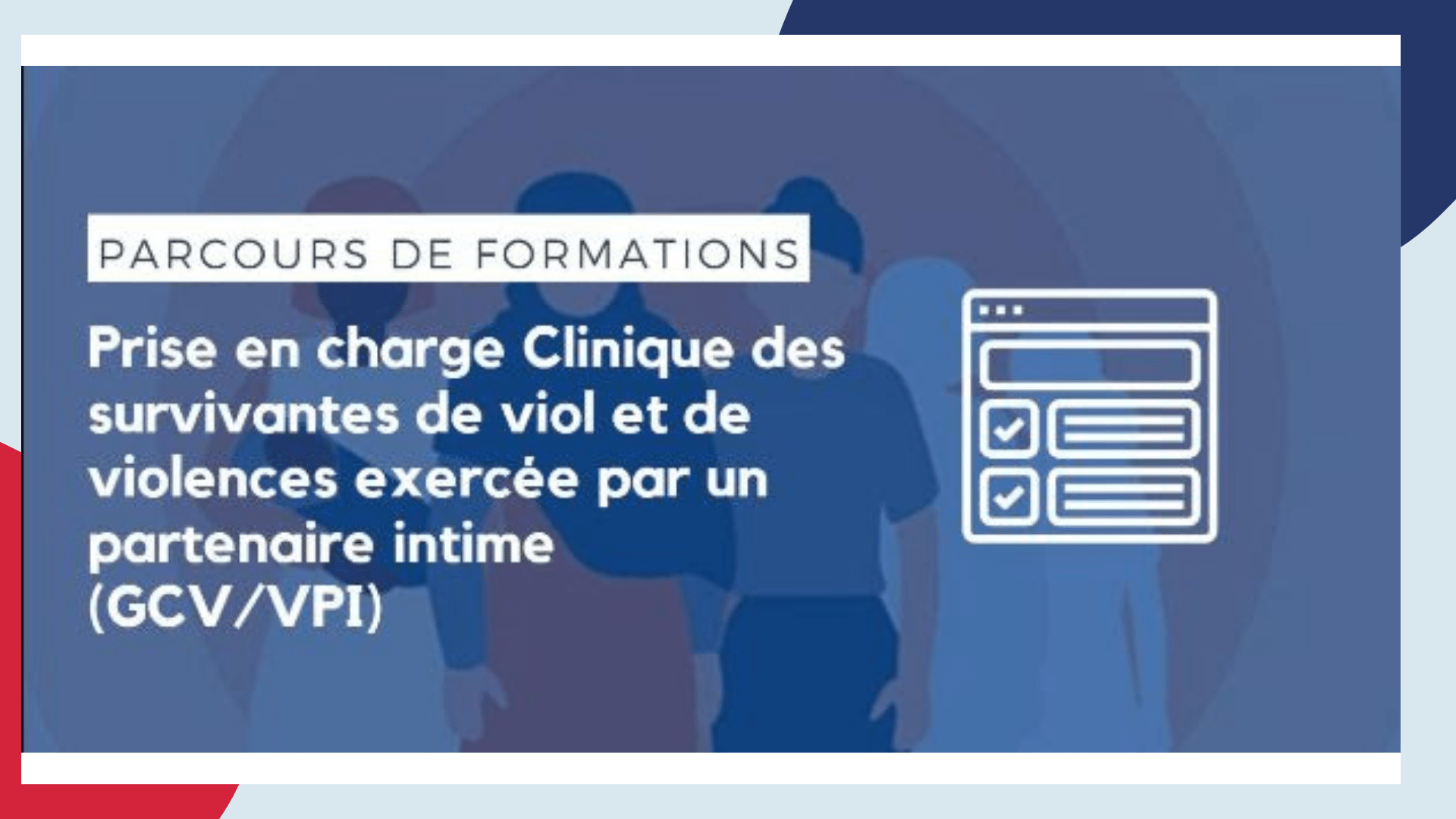 Cours en ligne sur les soins aux survivantes de viol et de violence