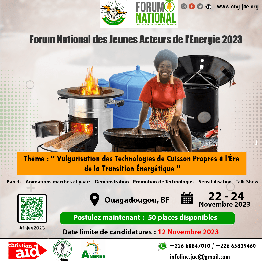 Candidatures ouvertes au Forum National des jeunes Acteurs de l'Energie 2023