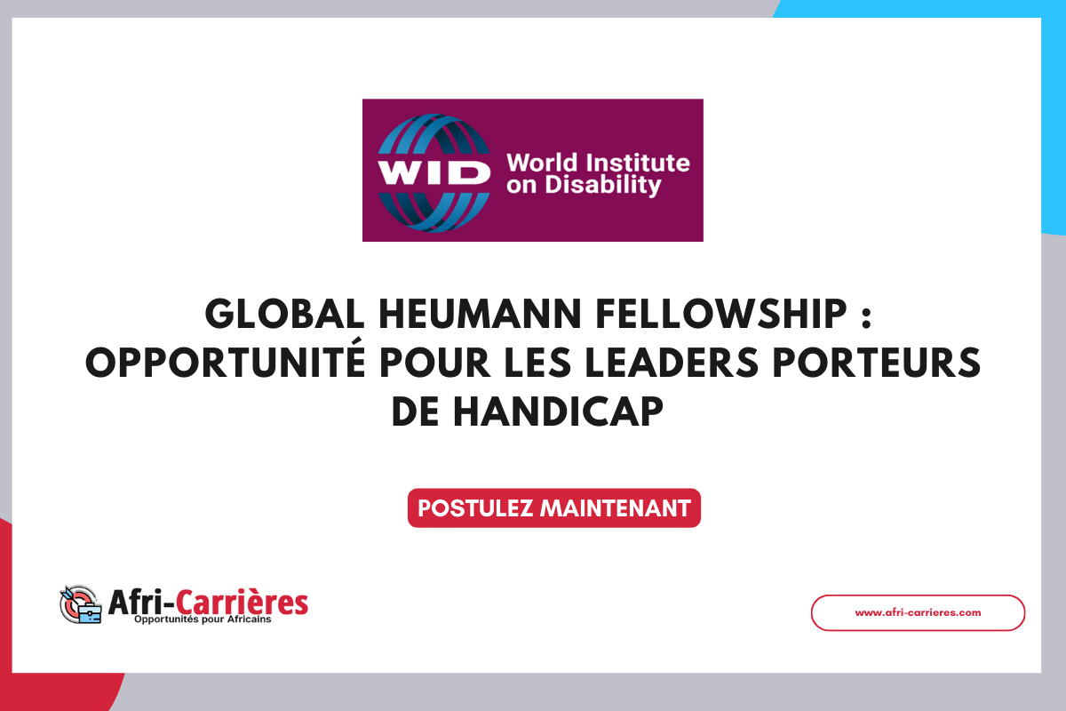 Global Heumann Fellowship Opportunité pour les leaders porteurs de handicap