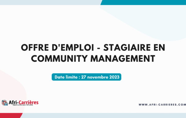 Offre dEmploi Stagiaire en Community Management 1