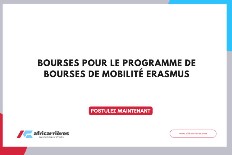 Programme de bourses de mobilité Erasmus 2025-2026 en France