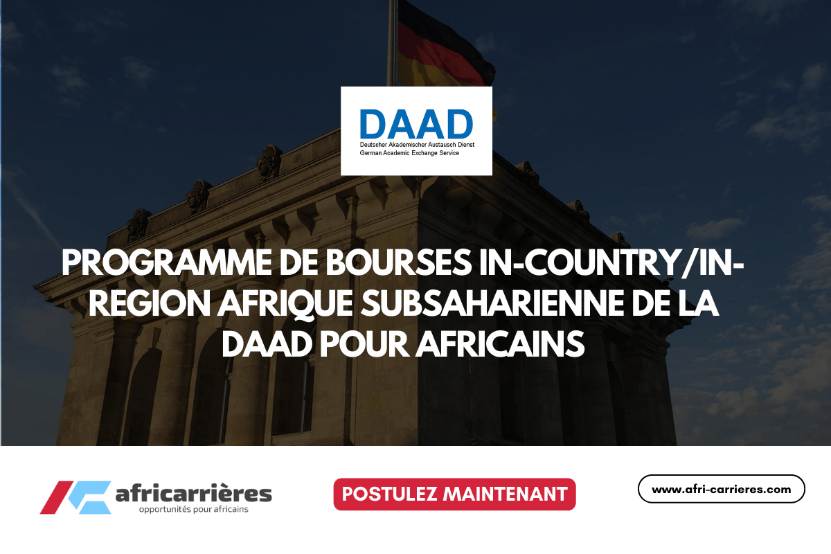 Programme de bourses In-CountryIn-Region Afrique subsaharienne de la DAAD
