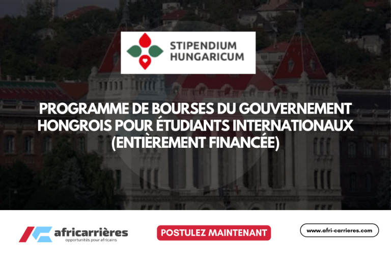 Programme de bourses Stipendium Hungaricum 202627 du gouvernement hongrois (Entièrement financée)