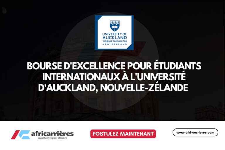 Bourse d'études Université d'Auckland 2026 pour étudiants internationaux