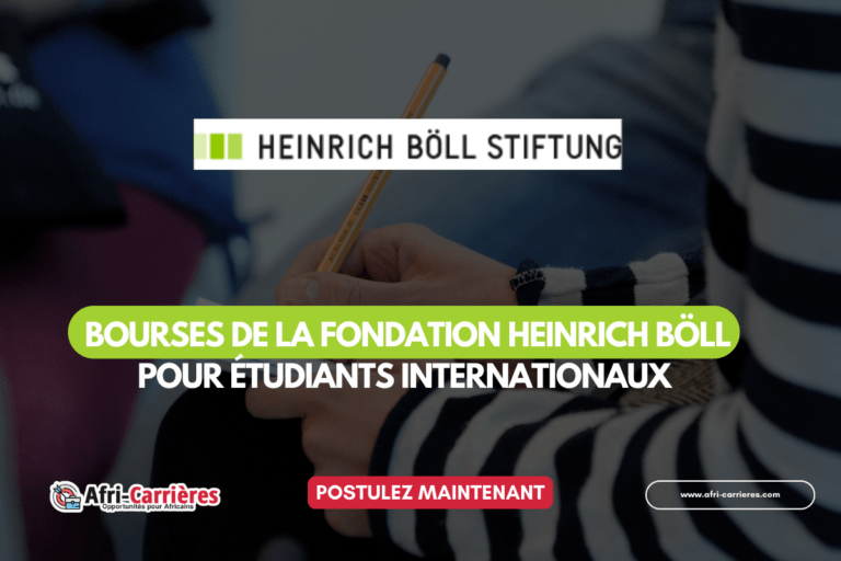 bourses Fondation Heinrich Böll 2025 pour étudiant étrangers