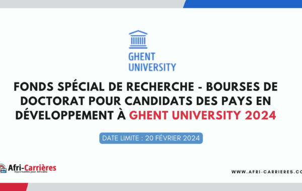 bourses a Ghent University 1