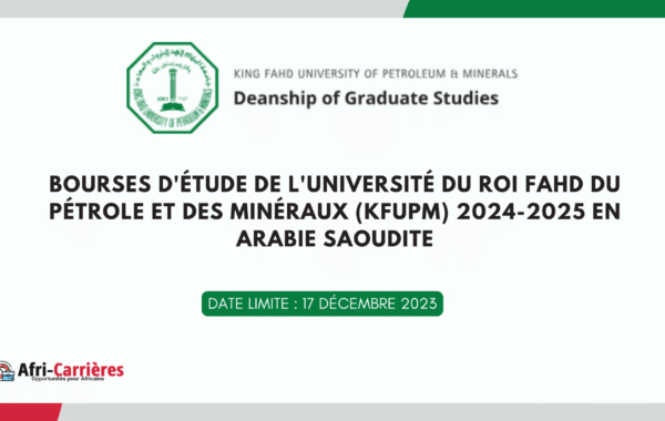 bourses detudes KFUPM en Arabie Saoudite 1