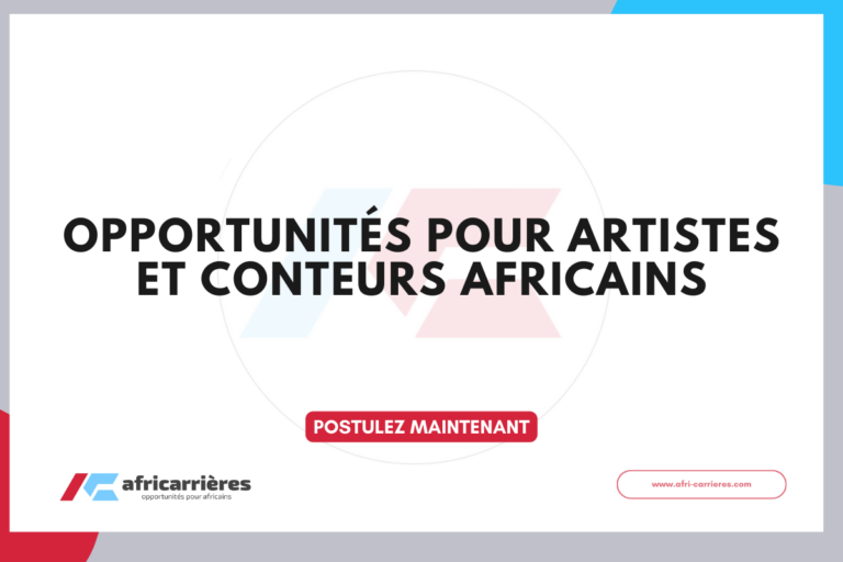 Appels à candidatures – Opportunités pour artistes et conteurs africains en 2026