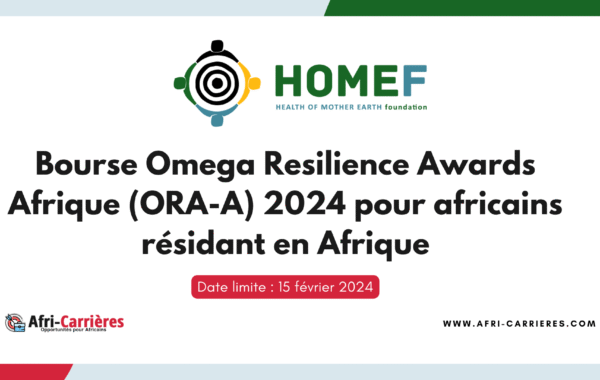 Bourse Omega Resilience Awards Afrique 1