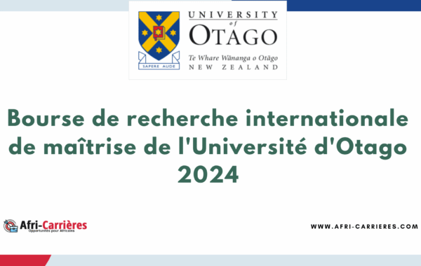 Bourse de maitrise Universite dOtago 1 1