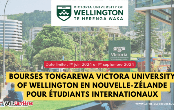 Bourses Tongarewa de Victora University of Wellington 1
