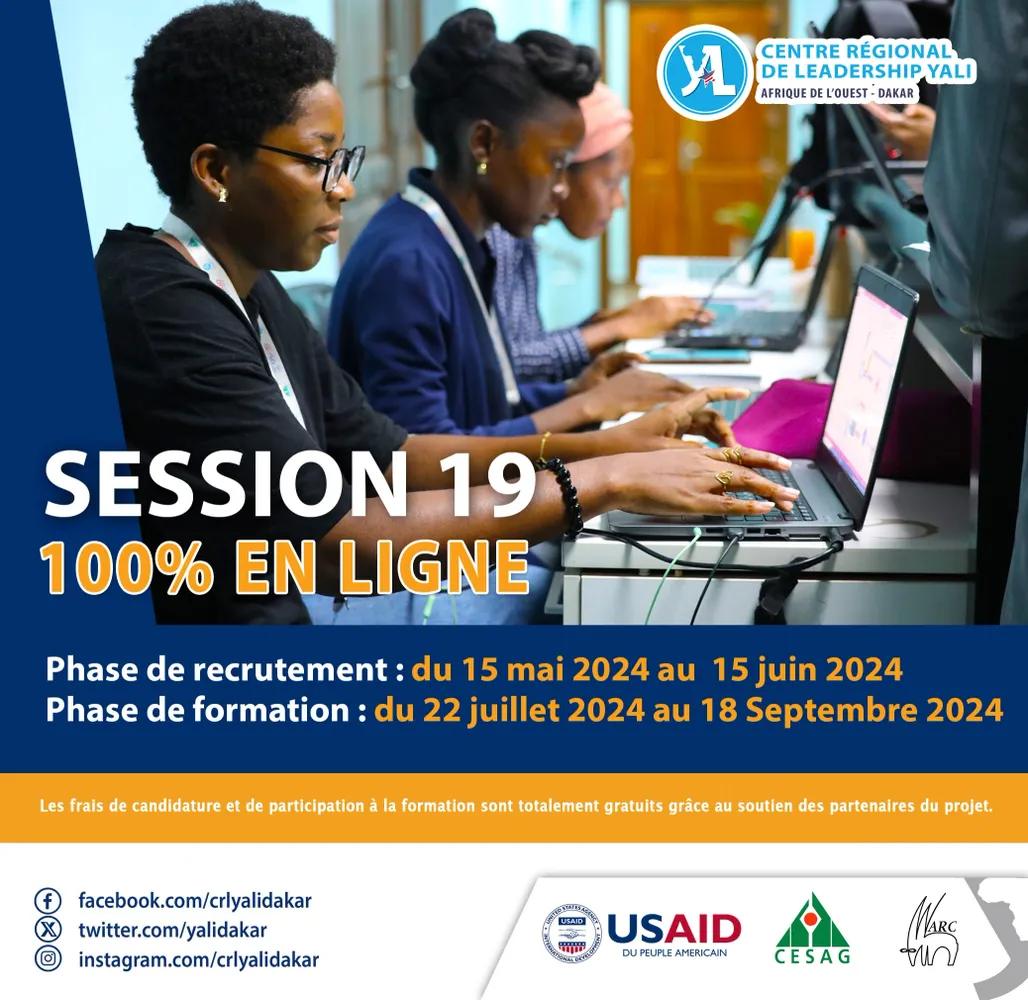 Centre Régional de Leadership YALI DAKAR Session en ligne