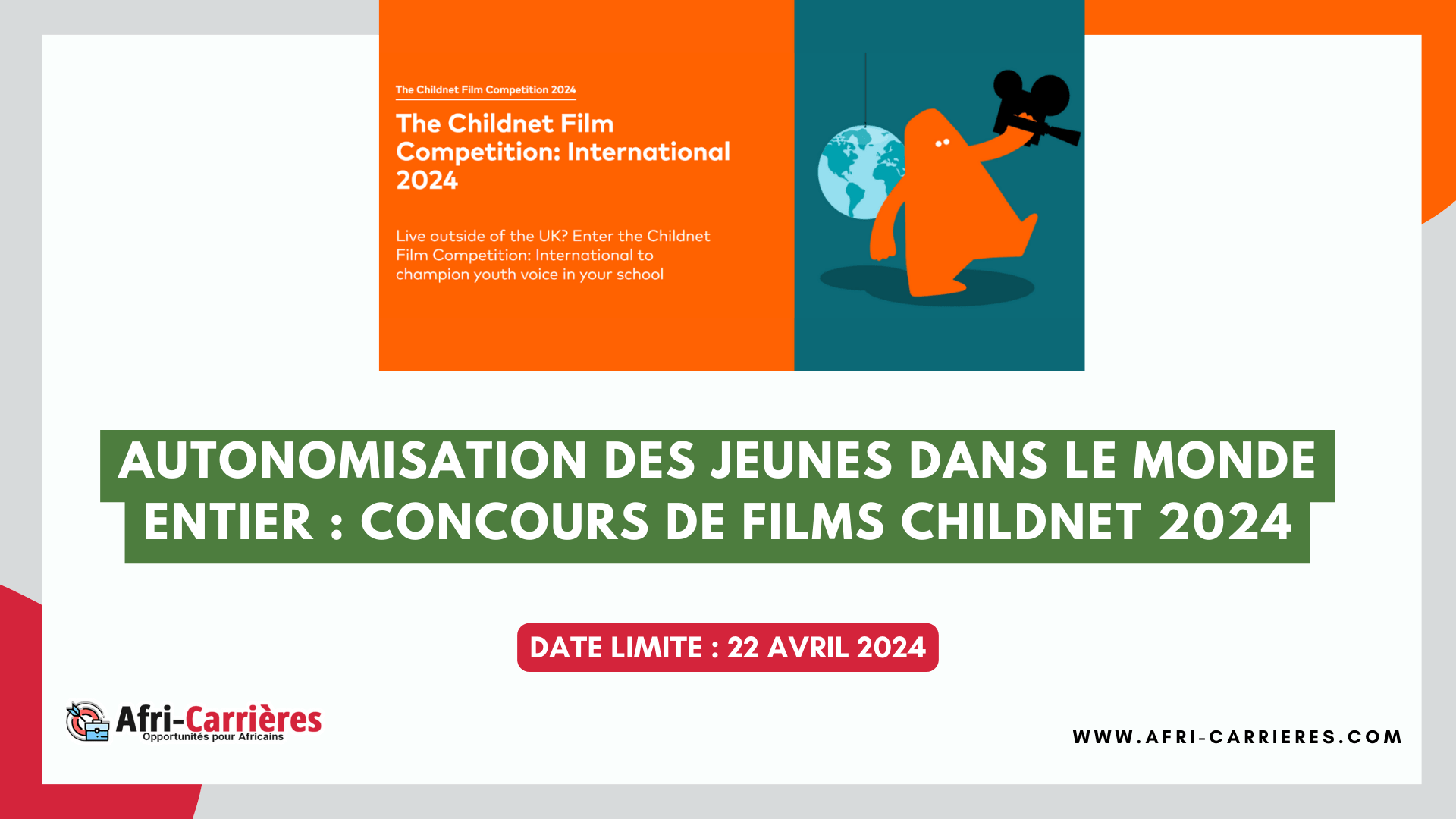 Concours de films Childnet 2024