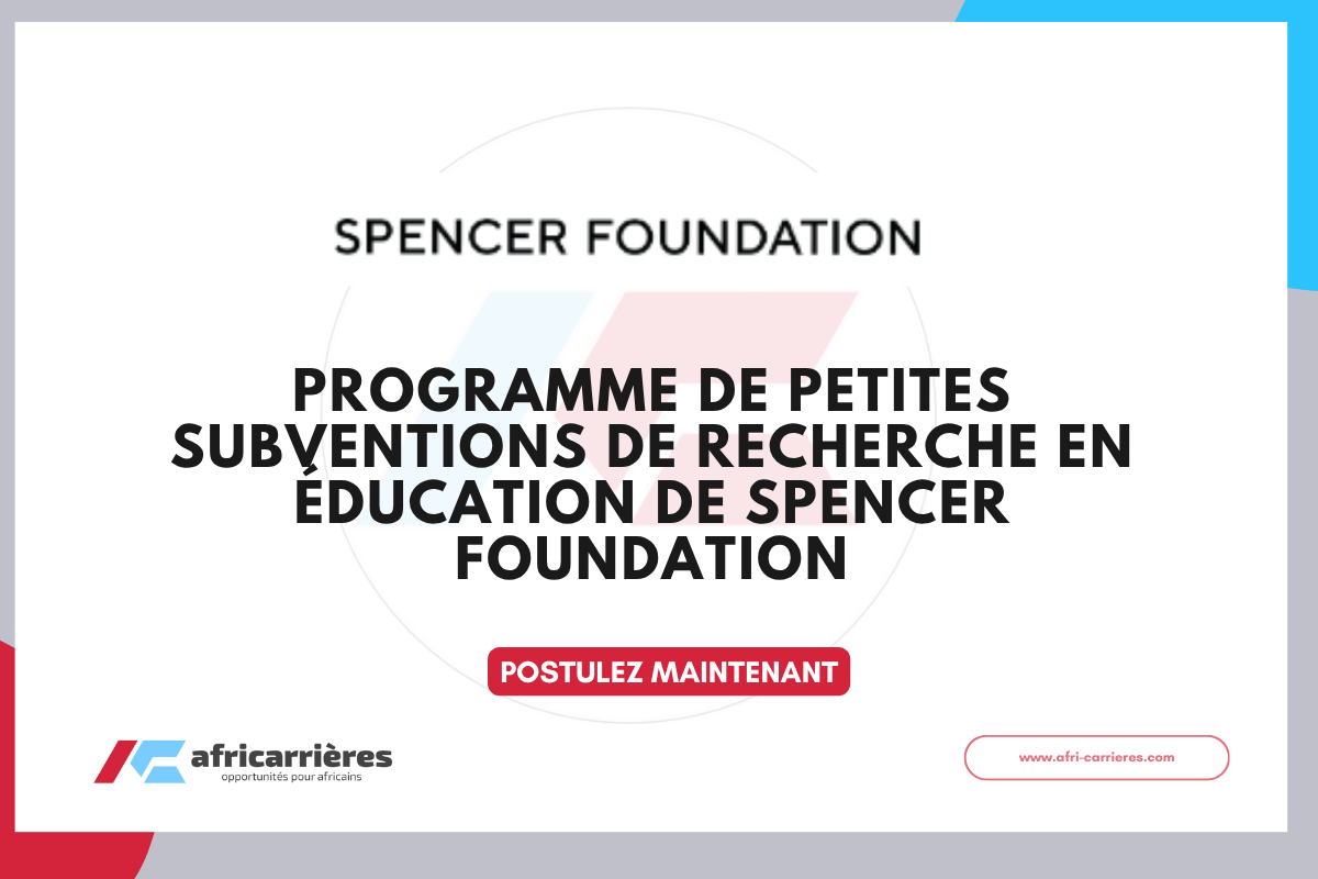 Subventions Spencer Foundation 2025 pour des recherches en éducation