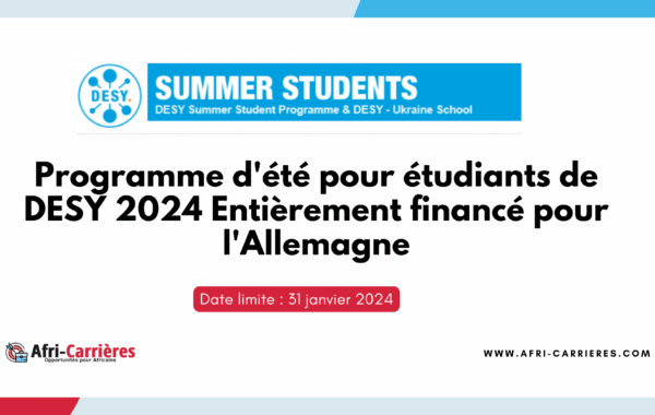 Programme dete pour etudiants de DESY 1