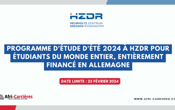 Programme detude dete a HZDR pour etudiants du monde entier 1