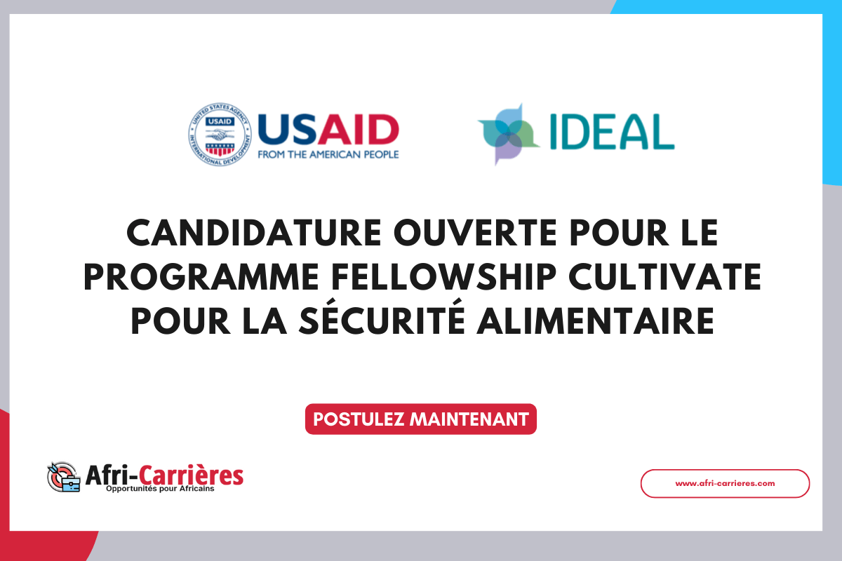 Programme fellowship Cultivate 2025 pour la sécurité alimentaire