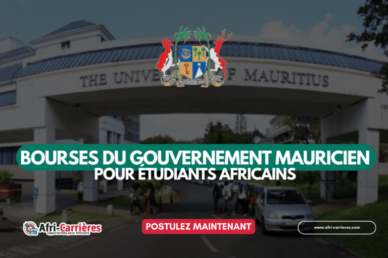 bourses du gouvernement mauricien pour les africains