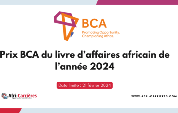 prix BCA African Business Book of the Year 1