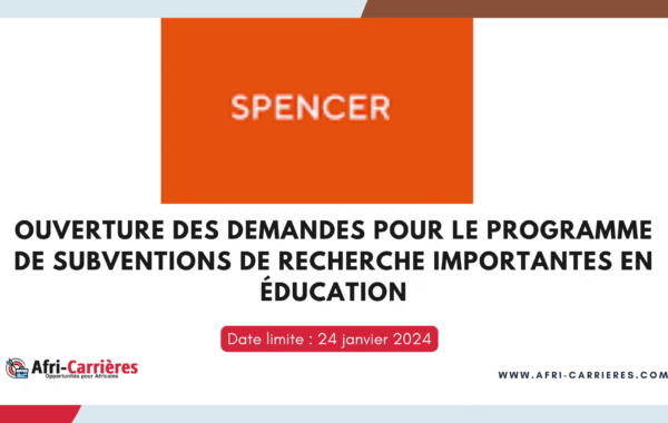 programme de Subvention Fondation Spencer 1