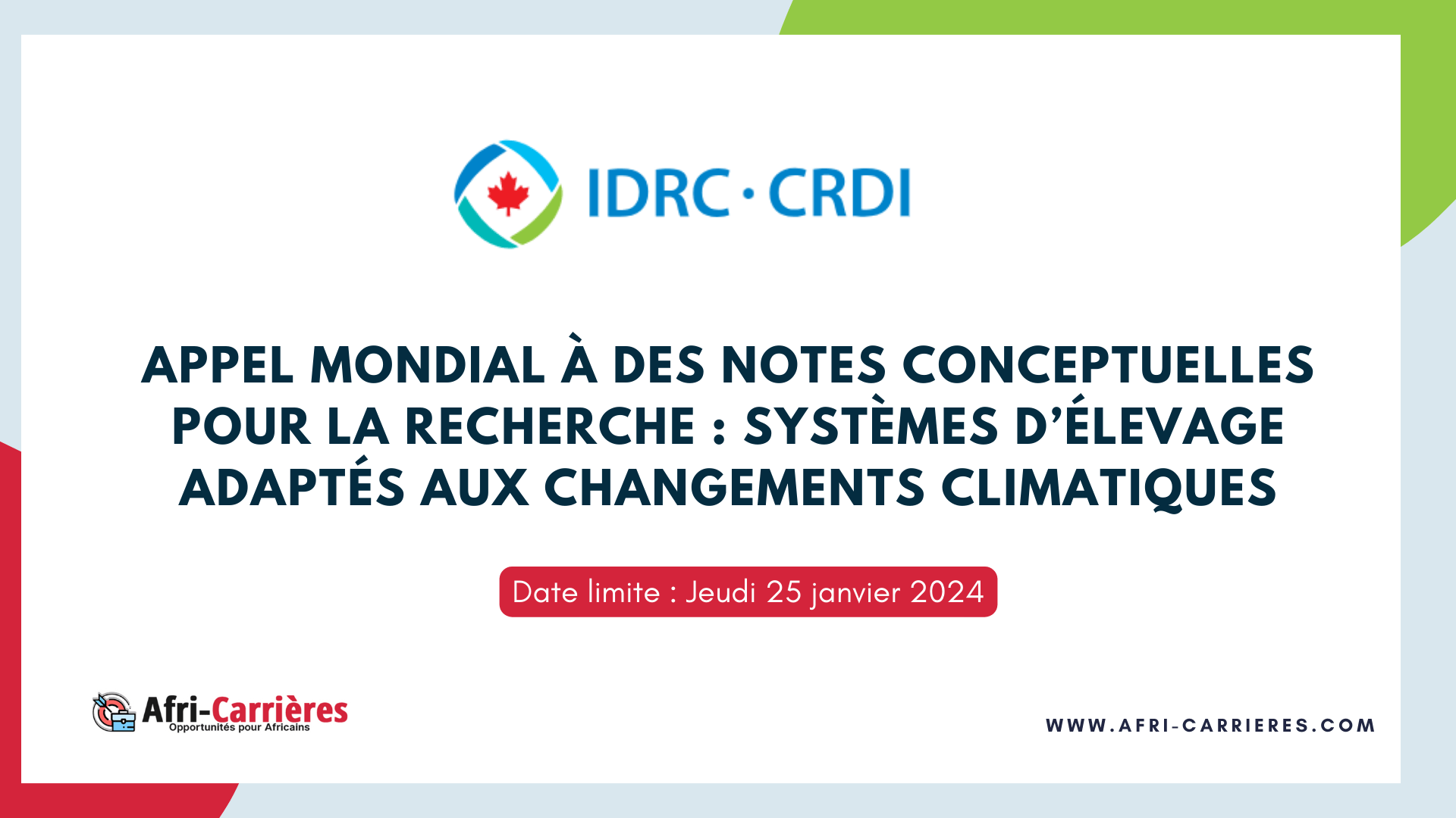 subvention Systèmes alimentaires résilients au climat