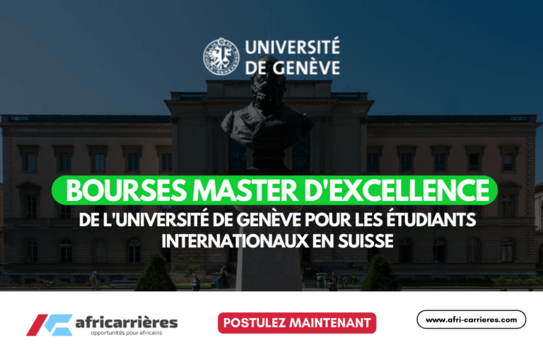 Bourses d'excellence de master 2025 en suisse pour étrangers