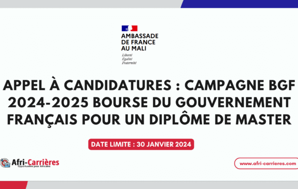 Campagne BGF 2024 2025 Bourse du Gouvernement francais 1