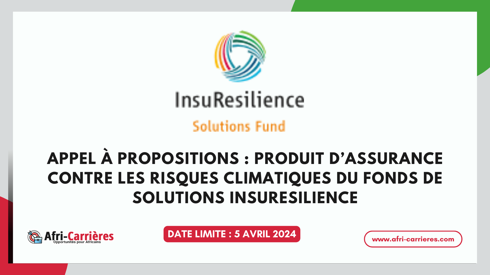 Fonds de solutions InsuResilience
