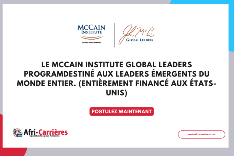 McCain Global Leaders Program 2025