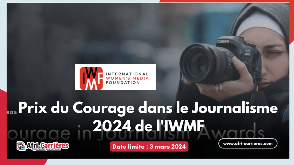 Prix du Courage dans le Journalisme 2024 de l'IWMF