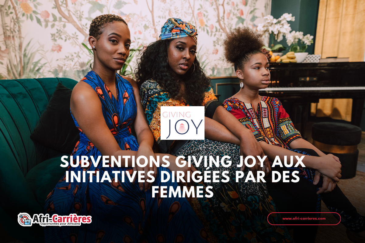Subventions Giving Joy aux initiatives dirigées par des femmes