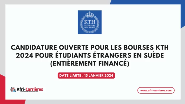 bourses KTH en Suède