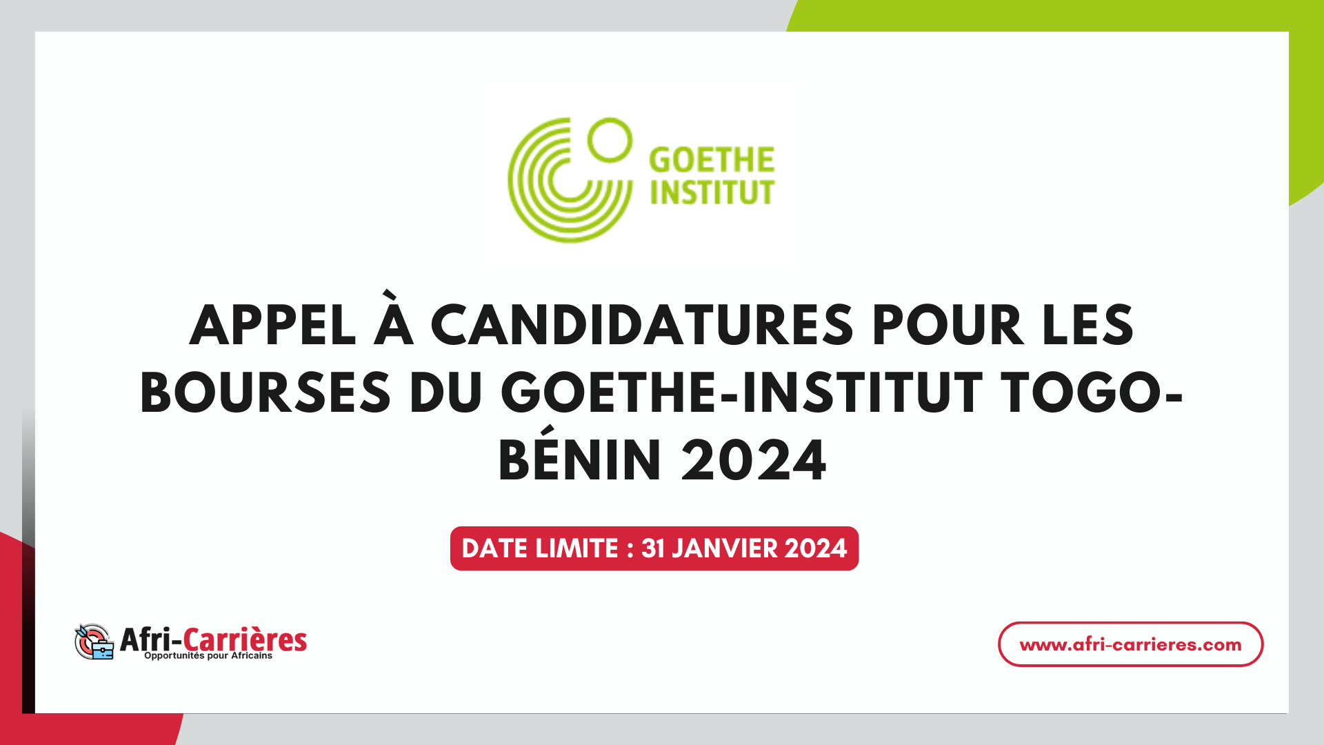 bourses du Goethe Institut
