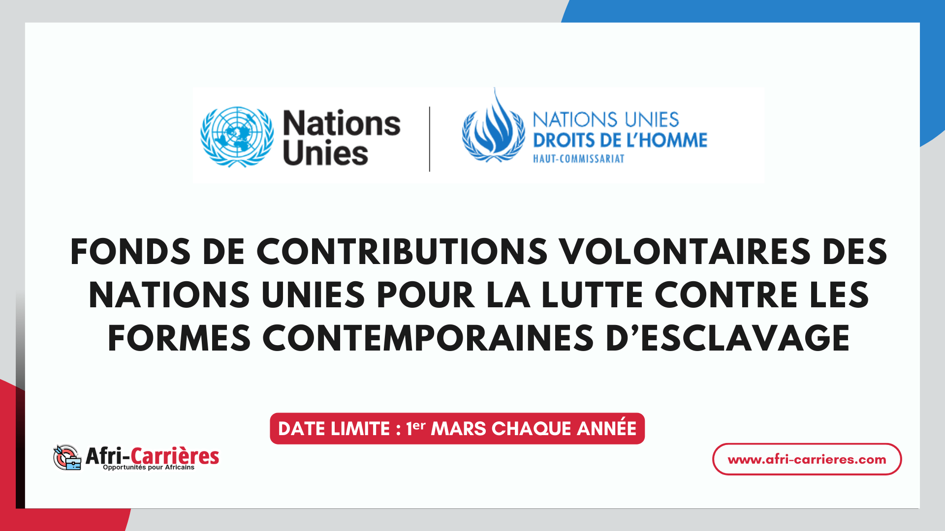 fonds des Nations Unies UNVFCFS