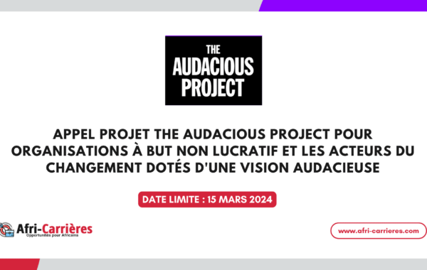 Appel a projet Audacious 1