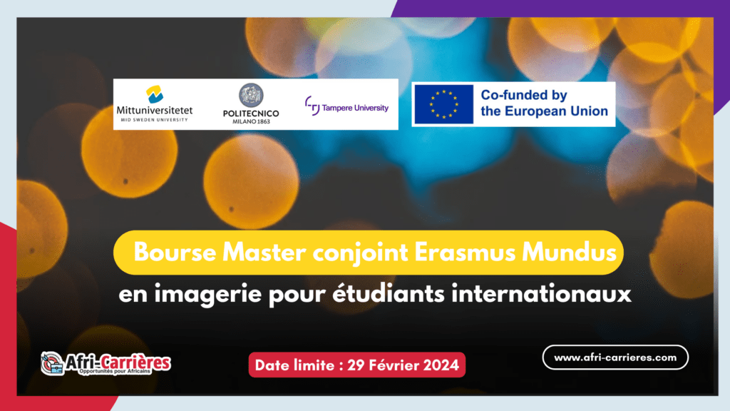 Bourse Master conjoint Erasmus Mundus en Imagerie