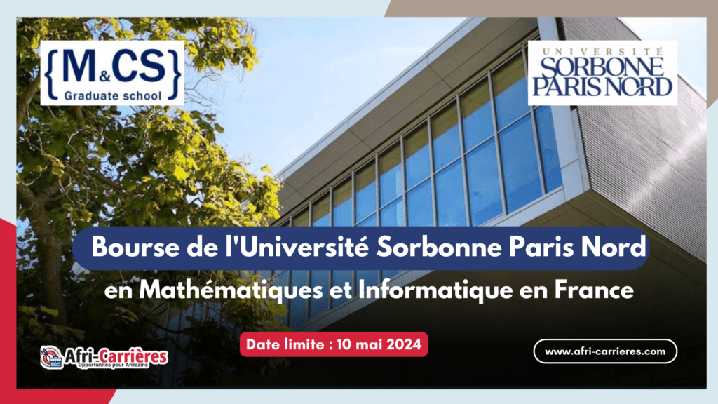 Bourse de l'Université Sorbonne Paris Nord en Mathématiques et Informatique