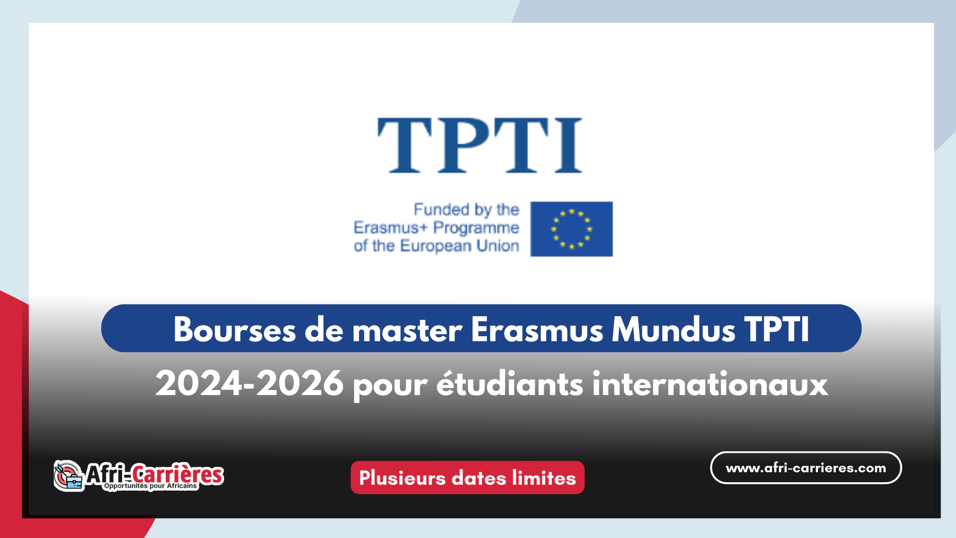 Bourses de master Erasmus Mundus TPTI