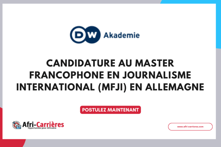 Candidature au Master francophone en journalisme international (MFJI) en Allemagne