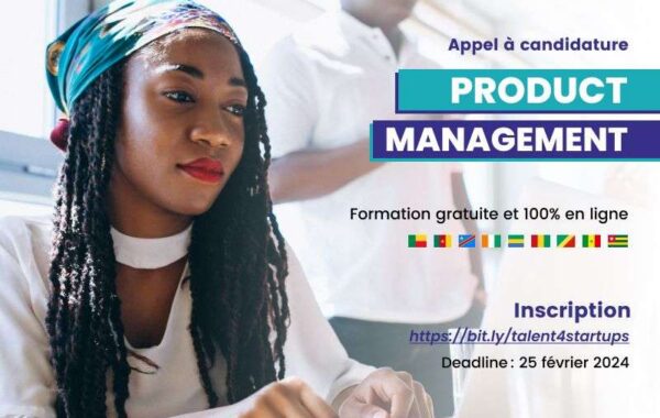 Formation en ligne Digital Africa en Product Management du Programme Talents 4 Startups