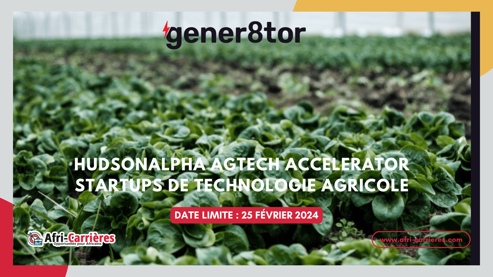 HudsonAlpha AgTech accelerator
