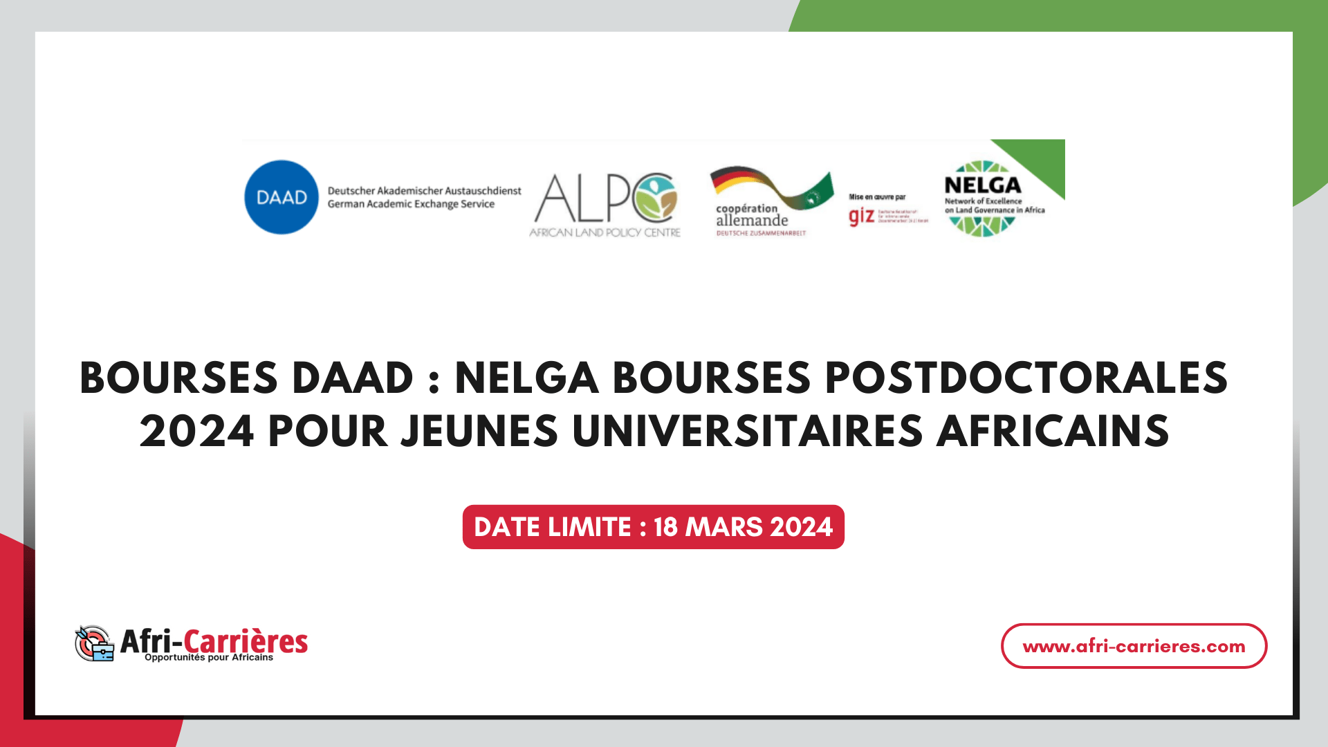 NELGA BOURSES POSTDOCTORALES