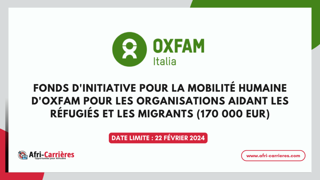 Oxfam Human Mobility Initiative Fund